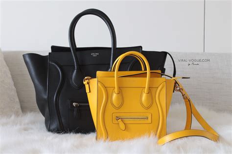 celine microluggage tote bag|celine luggage bag size comparison.